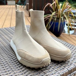 Zara Fabric High Top Sneakers